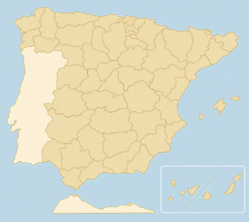 Mapa de Espaa.